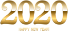 2020 Gold Happy New Year PNG Clip Art