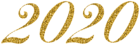 2020 Gold PNG Clip Art Image