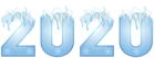 2020 Ice Style PNG Clip Art Image