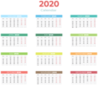 2020 New Calendar PNG Clipart