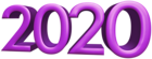 2020 Purple Transparent Clipart