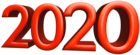 2020 Red Transparent Clipart