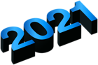 2021 Blue Black PNG Clip Art Image