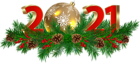 2021 Christmas Decoration PNG Clip Art Image