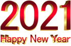 2021 Red Gold New Year PNG Clipart