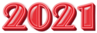 2021 Red PNG Clipart