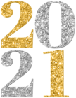 2021 Silver Gold PNG Clip Art