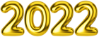 2022 Gold Foil PNG Clipart