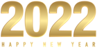 2022 Gold New Year PNG Clipart