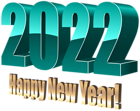 2022 Year Blue PNG Transparent Clipart