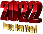 2022 Year Red PNG Transparent Clipart