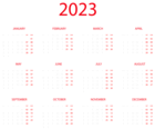 2023 EU White Calendar Transparent PNG Clipart