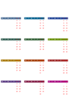 2024 EU color Calendar Transparent PNG Clipart