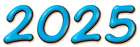 2025 Blue Clipart Image