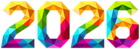 2026 Abstract Colorful Transparent PNG Clipart