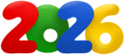 2026 Clipart PNG Multicolor Image