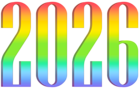 2026 Colorful PNG Clipart