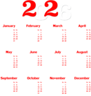 2026 EU Calendar White Transparent PNG Clip Art