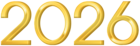 2026 Gold Large PNG Image