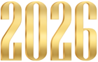 2026 Golden PNG Clipart