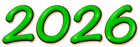 2026 Green Clipart Image