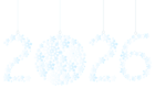 2026 Snowflakes PNG Clipart Image