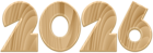 2026 Wooden Transparent PNG Clipart