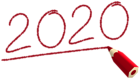 Deco 2020 with Pencil PNG Clipart Image