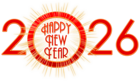Happy New Year 2026 PNG Clipart Image