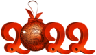 Red 2022 Decoration PNG Clipart Image