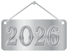Silver Label 2026 PNG Clipart Image