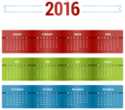 Transparent Nice 2016 Calendar PNG Image