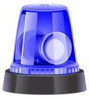 Blue Police Siren PNG Clip Art Image