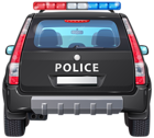 Police Car Back PNG Clip Art Image