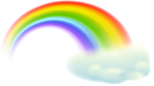 Rainbow Cloud Transparent Clip Art PNG Image
