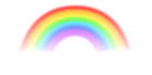 Rainbow with Clouds Transparent Image