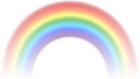 Transparent Rainbow Clip Art Image