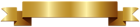 Banner Gold Deco PNG Clip Art Image