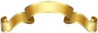 Banner Gold Deco PNG Clip Art Image