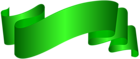 Banner Green Deco Clip Art PNG Image
