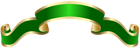 Banner Green Deco PNG Clip Art Image