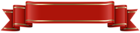 Banner Red Transparent PNG Clip Art Image