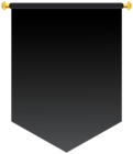 Black Banner Flag PNG Clipart