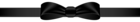 Black Bow Transparent PNG Clip Art Image