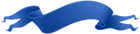 Blue Banner Deco Transparent PNG Image