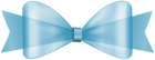 Blue Bow Decor PNG Clipart