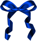 Blue Bow Decoration PNG Clipart