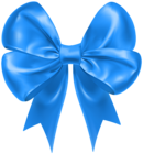 Blue Bow Decoration Transparent Image