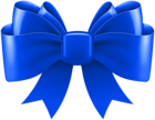 Blue Bow Decorative PNG Clip Art Image