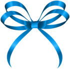 Blue Bow Decorative PNG Clipart Image